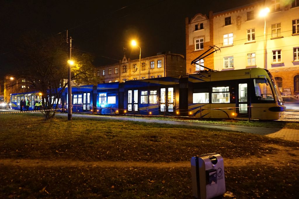 zderzenei trzech tramwajów Toruń