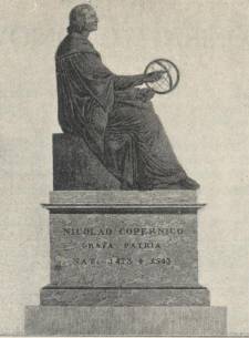Posąg Mikołaja Kopernika według planu z 1830 roku